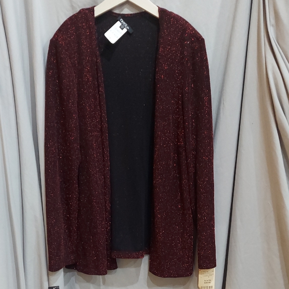 ONYX NITE Red and Black Jacket Women's Size 1X